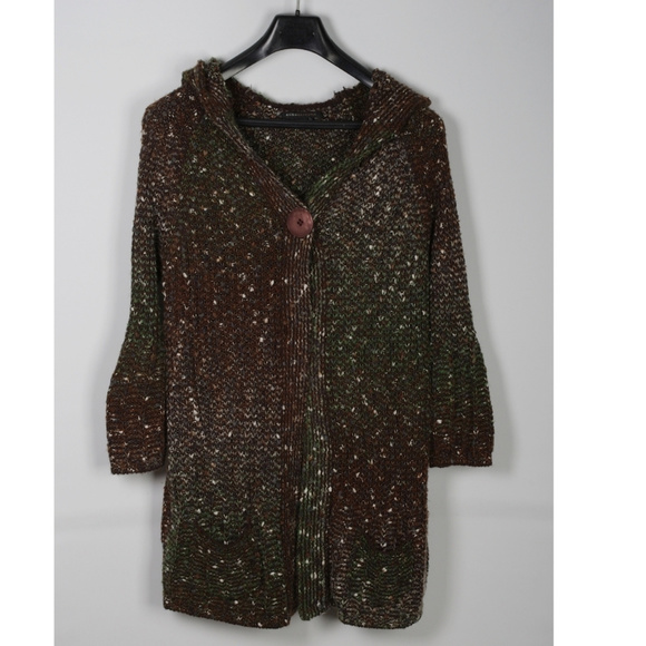 BCBG Sweaters - BCBG Maxazria Size L Cardigan Sweater with Hoood